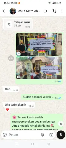Testimonial Papan Bunga binjai